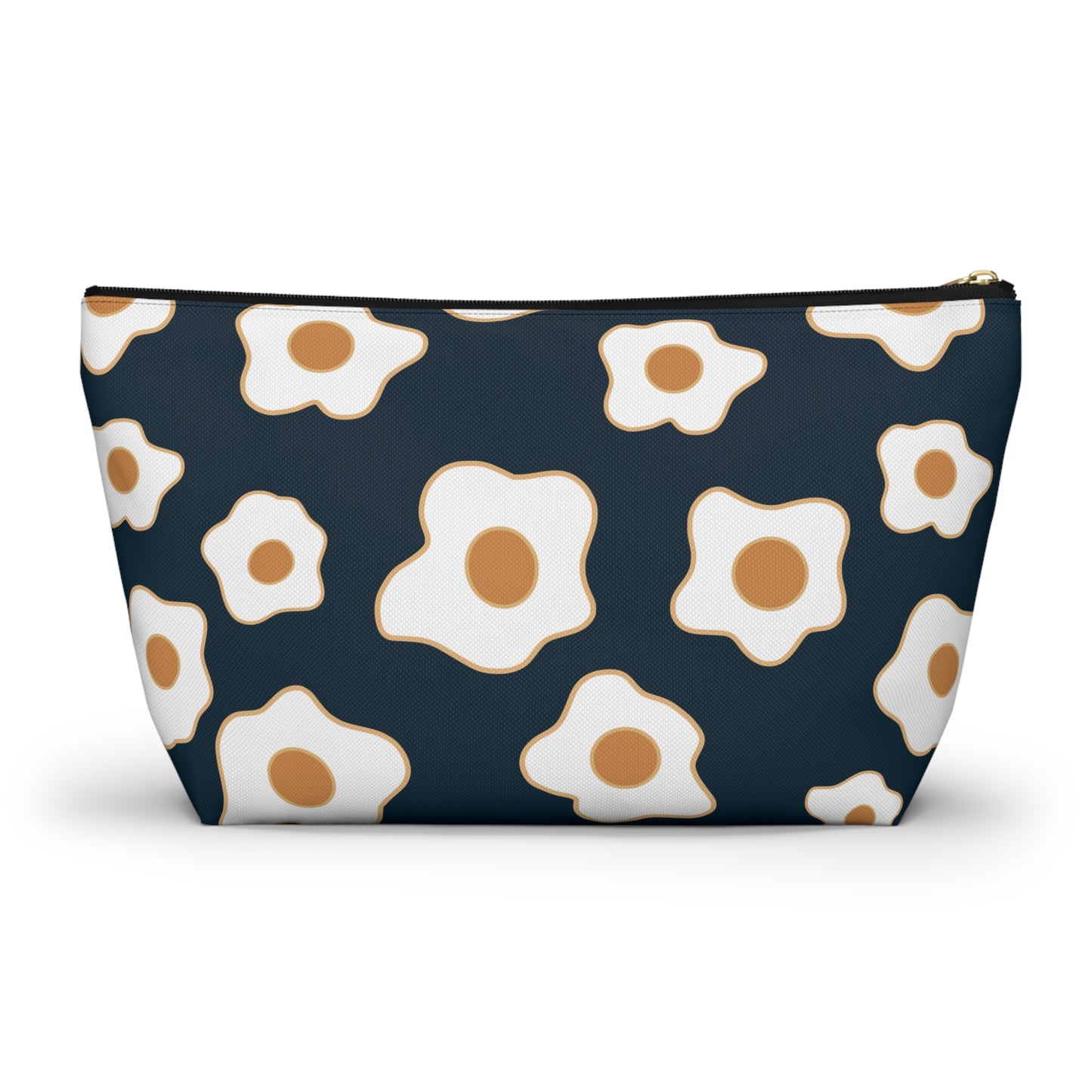 Egg Pattern Accessory Pouch | Cute Makeup Bag, Travel Organizer, Gift for Her, Egg Lover, Fun Pouch, Floral Cosmetic Bag