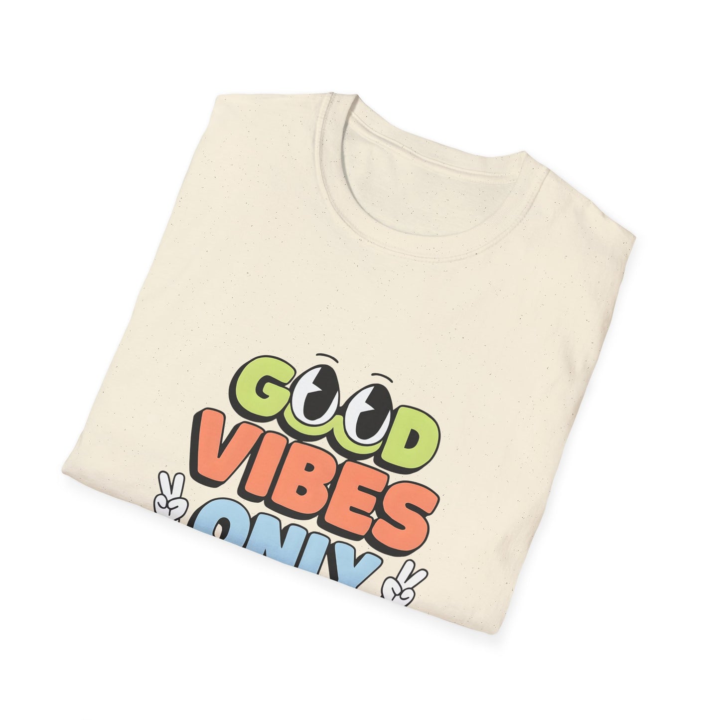 Good Vibes Only T-Shirt — Retro Smiley Graphic Tee