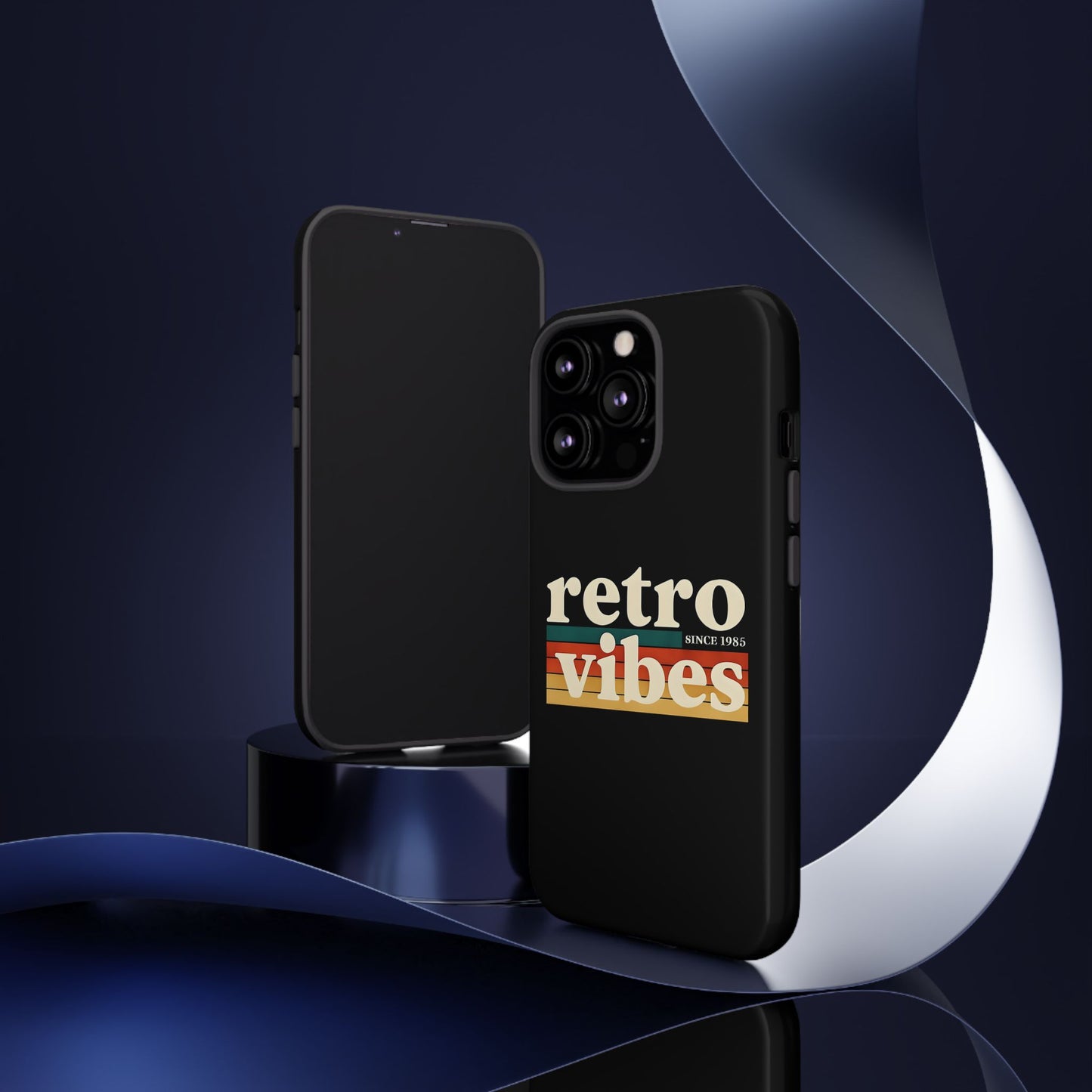 Retro Vibes Phone Case, Tough Phone Cover, Vintage Style Case, Gift for Music Lovers, Retro Aesthetic Accessory