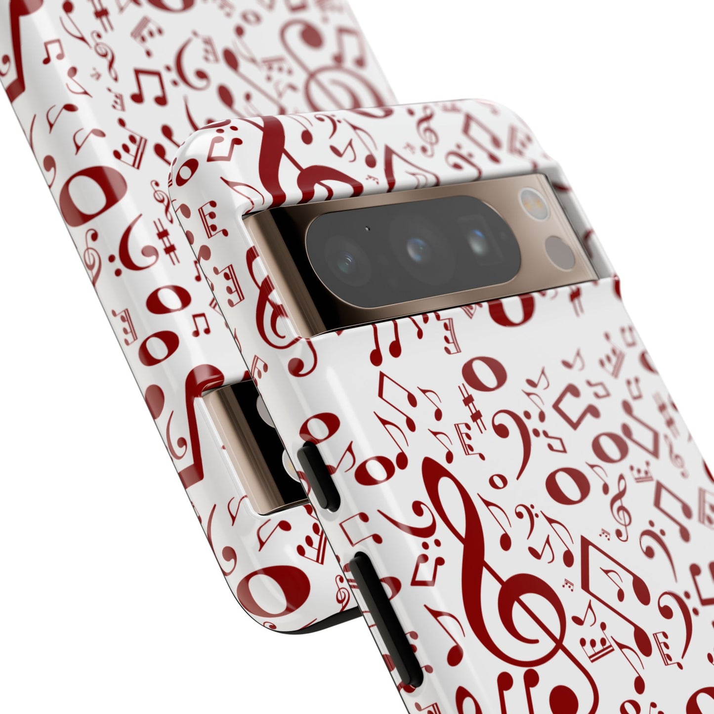 Musical Note Phone Case, Tough iPhone Cover, Gift for Musicians, Customizable, Music Lover's Accessory, Durable Phone Protection