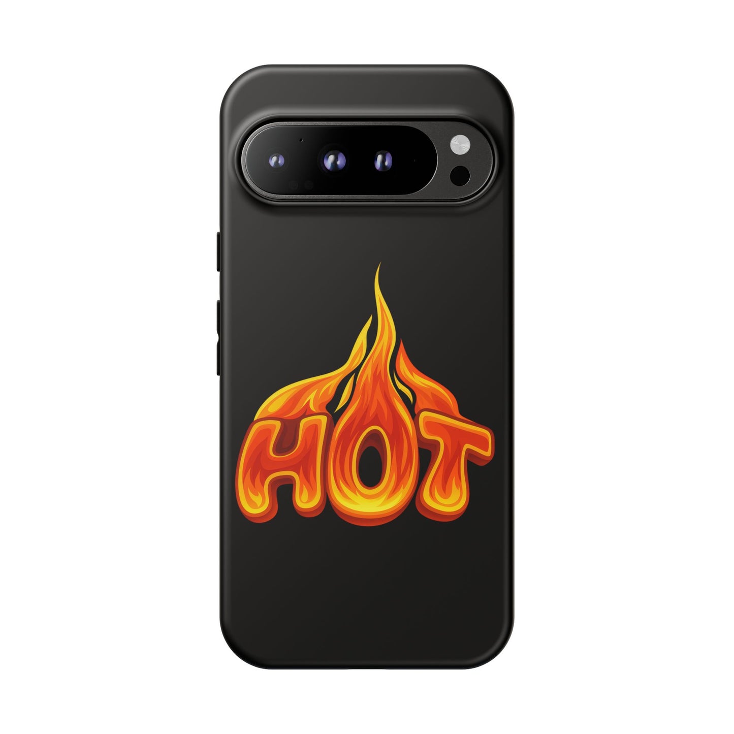 Stylish Phone Case, Hot Flames Design, Gift for Teens, Trendy Accessory, Protective Cover, Unique Phone Case