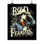Bold & Fearless Cowboy Woman Poster — Matte Vertical Wall Art