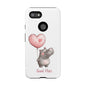 Cute Hippo Phone Case - Good Vibes Design, Animal Lover Gift, Fun Accessory, Birthday Present, Phone Accessories