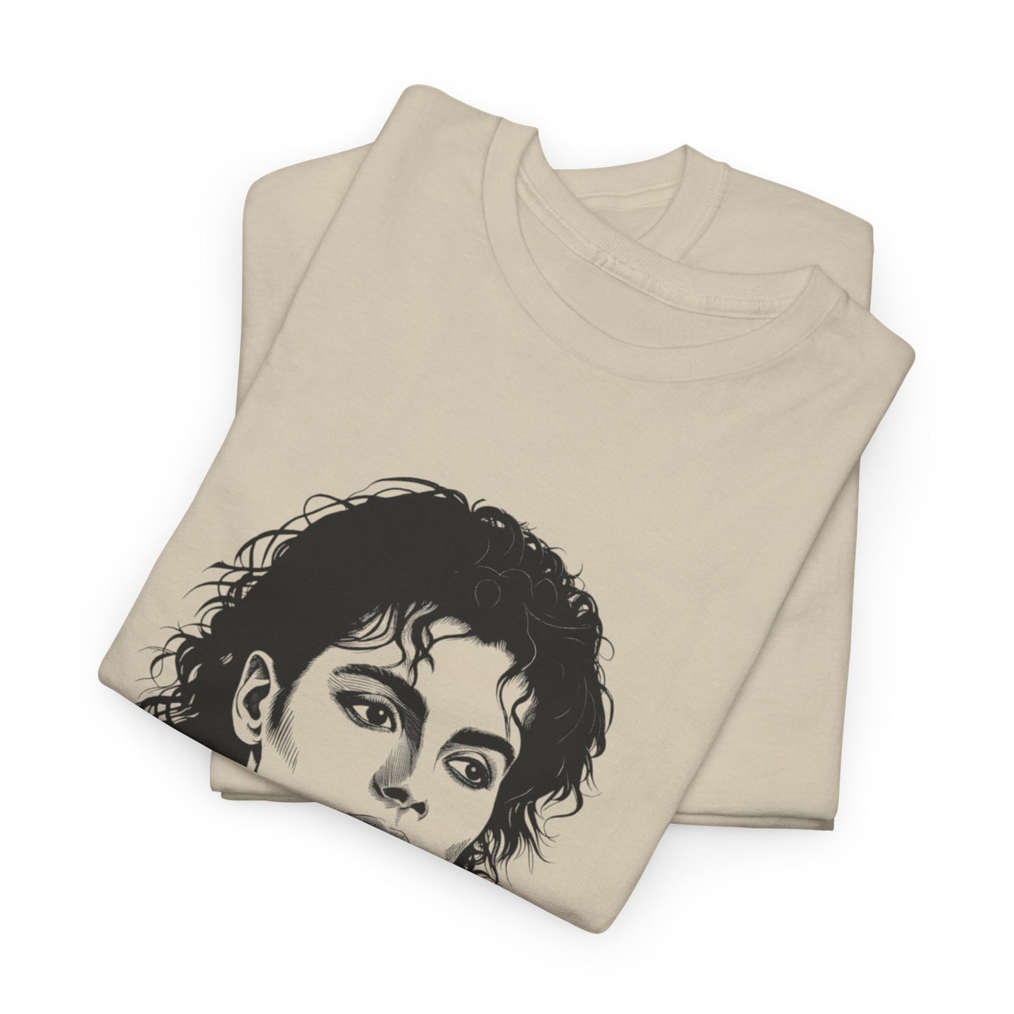 Michael Inspired Unisex Heavy Cotton Tee, Vintage Style Shirt, Retro Graphic Tee, Music Lover Gift, Unisex Casual Wear