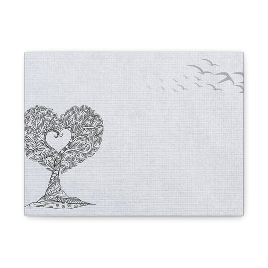 Matte Canvas, Stretched, 1.25" - Heart Tree