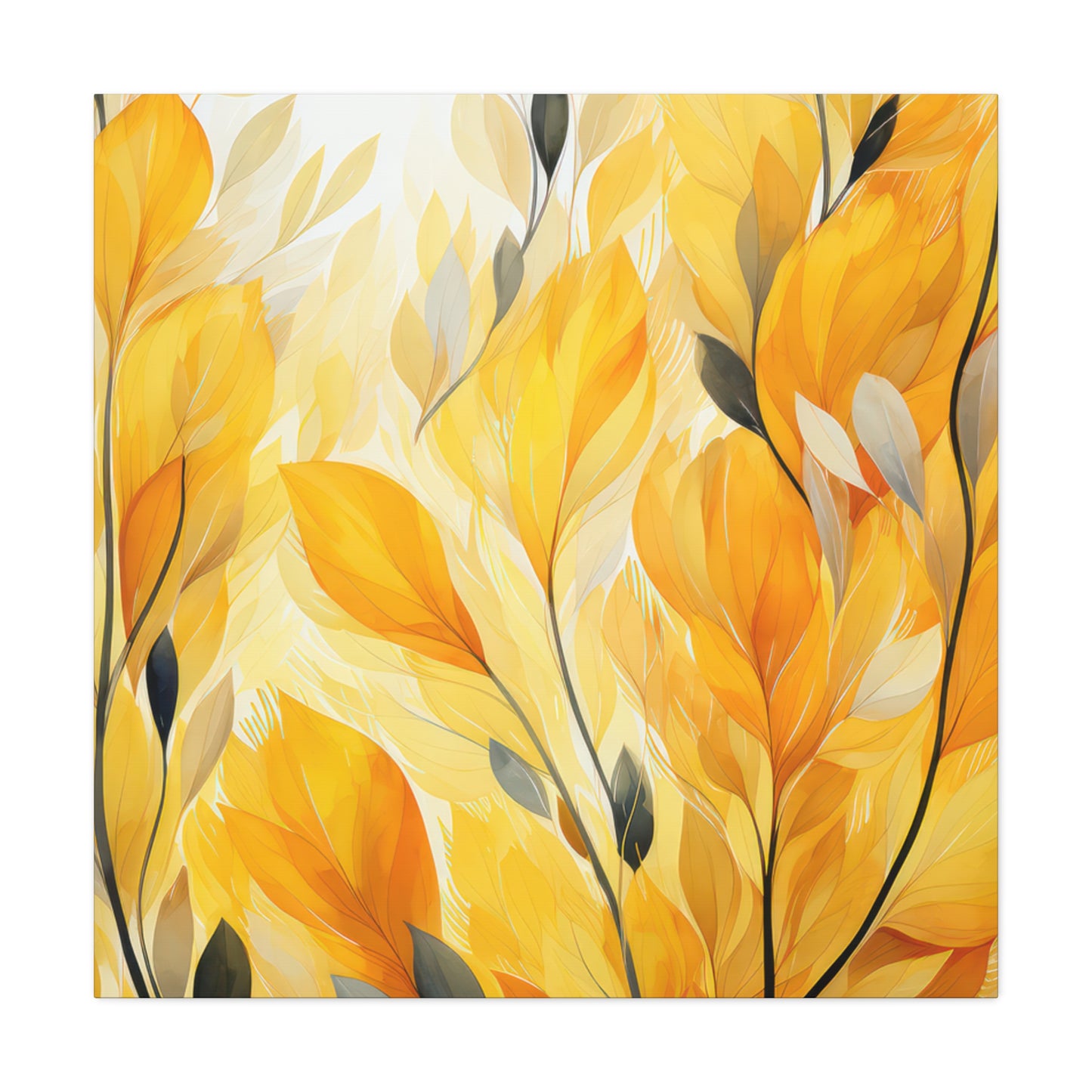 Gorgeous Yellow Matte Canvas Art Print, Stretched, 1.25"