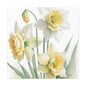 Matte Canvas, Stretched, 1.25" beautiful flowers white and yellow.