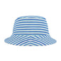 Blue Striped Bucket Hat — Nautical Summer Beach Sun Hat