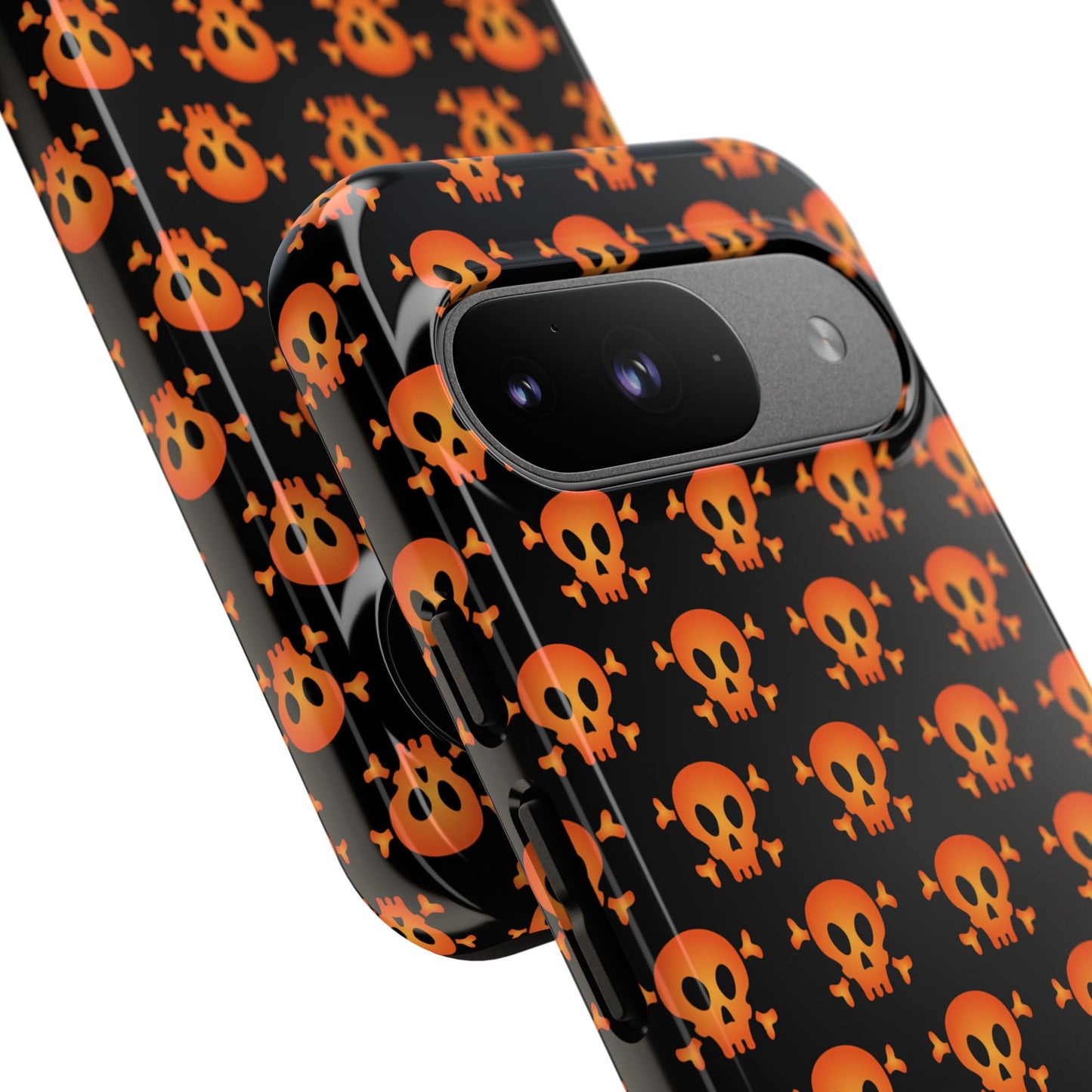 Halloween Skull Phone Case, Spooky Mobile Cover, Trick or Treat Accessory, Goth Gift, Skull Pattern Design