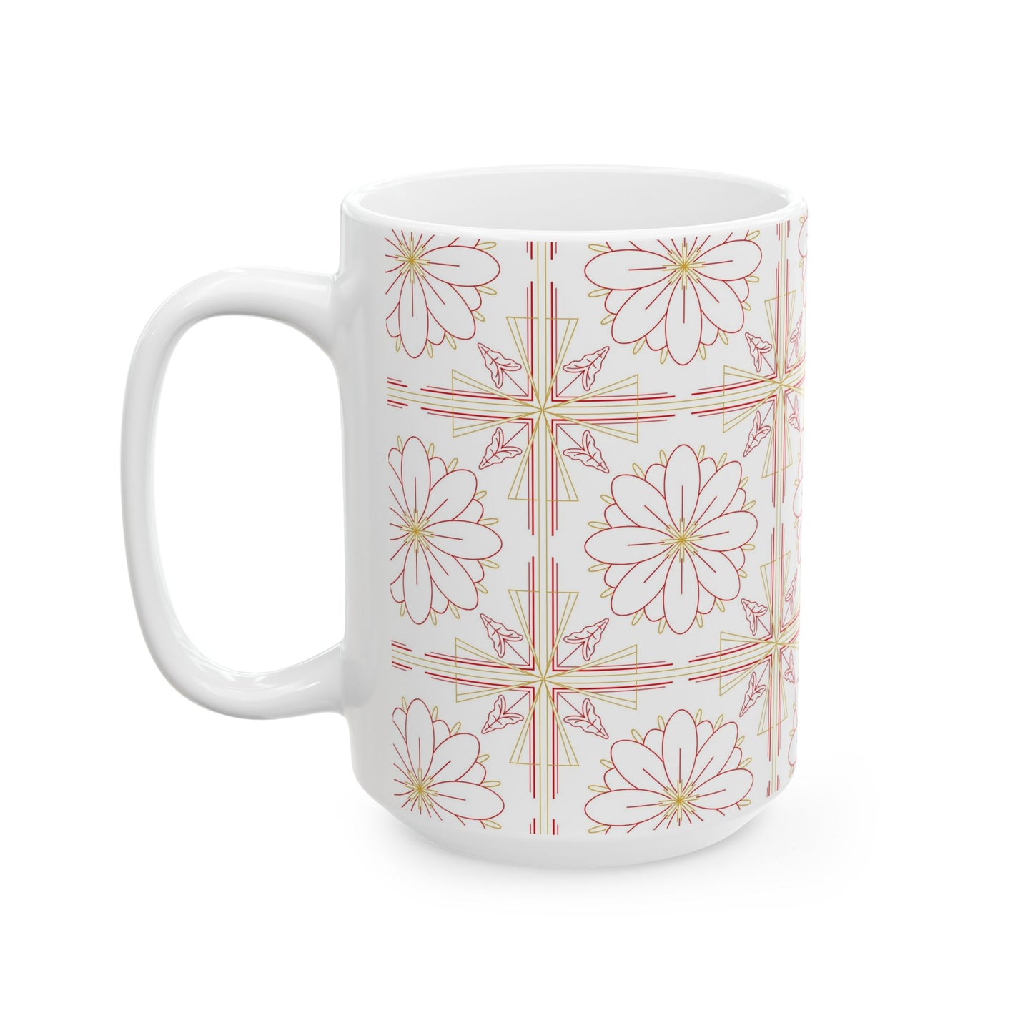 Chic Floral Ceramic Mug | Perfect for Tea Lovers, Coffee Gifts, Home Decor, Spring Celebrations, Mother's Day