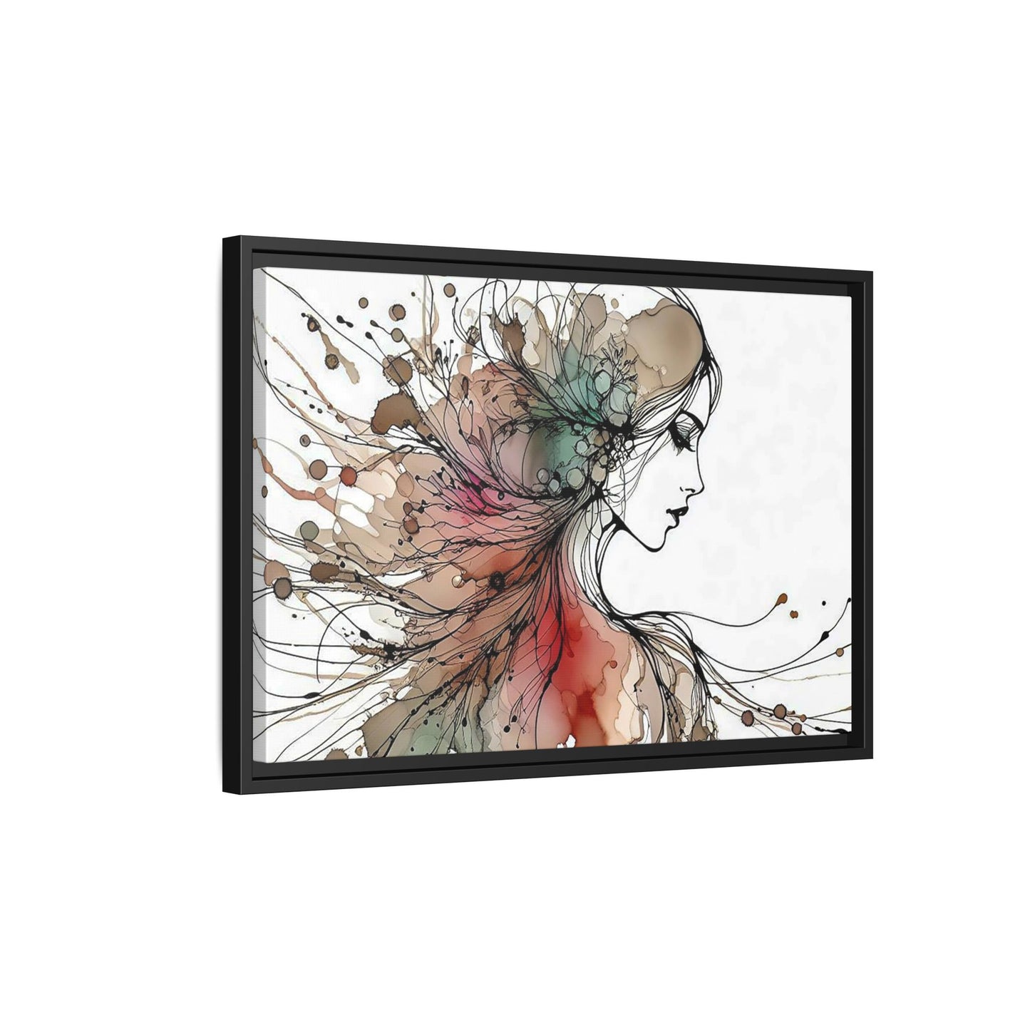 Matte Canvas, Framed (Multi-color) - Girl Whispers