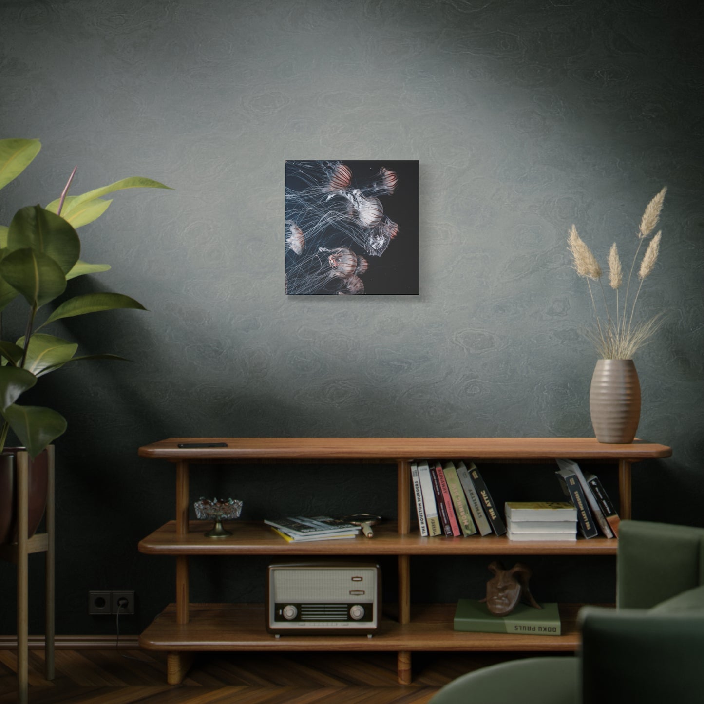 Jellyfish Swarm Matte Stretched Canvas