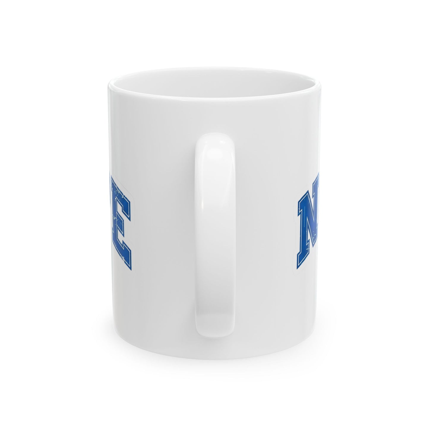 Nope Not Today Ceramic Mug — Funny Blue College-Style Coffee Cup (11oz & 15oz)