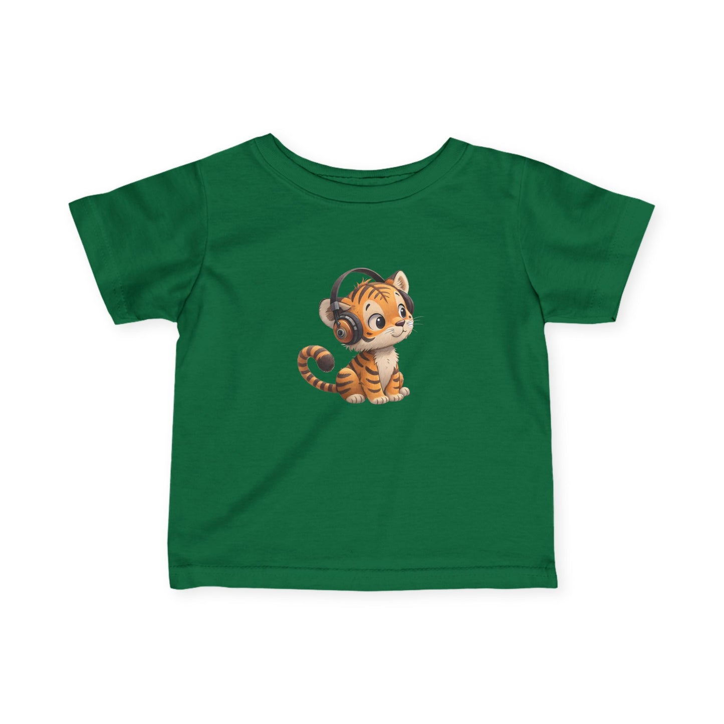 Cute Kitty Headphones Infant Tee, Baby T-Shirt, Toddler Shirt, Kids Apparel, Gift for Baby Shower, Birthday