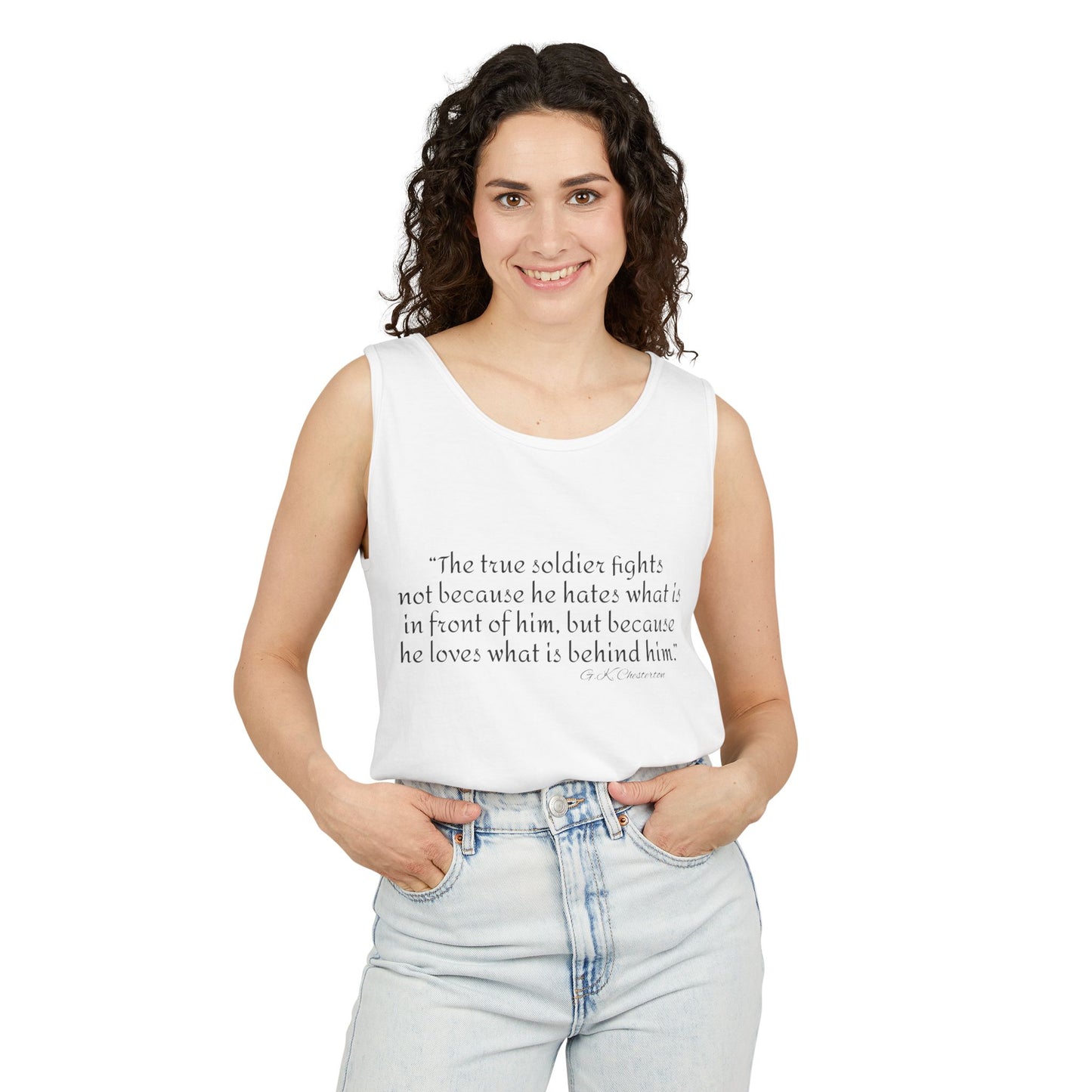 Inspirational Quote Tank Top for Men Women