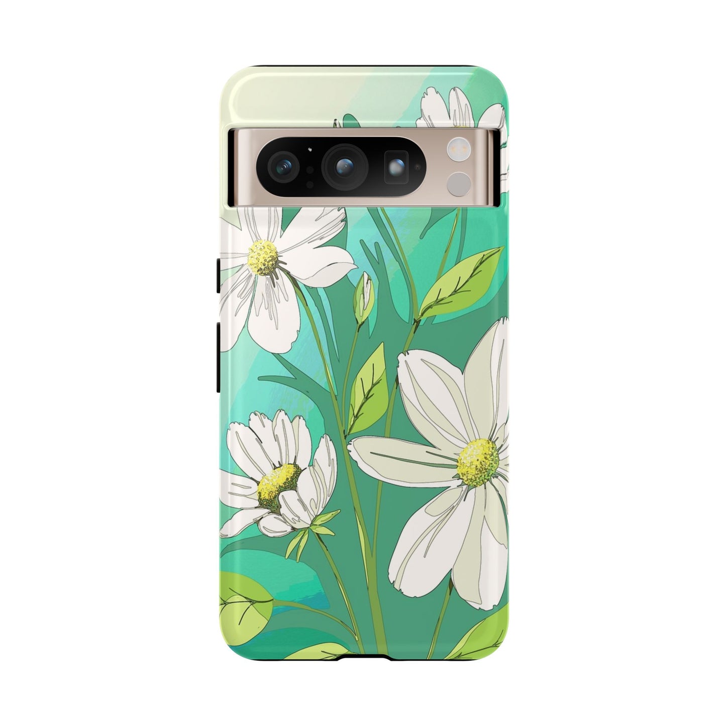 Floral Phone Case, Tough Cases, Flower Design, Nature Inspired, Eco-Friendly Cover, Unique Gift for Her, Spring Accessories
