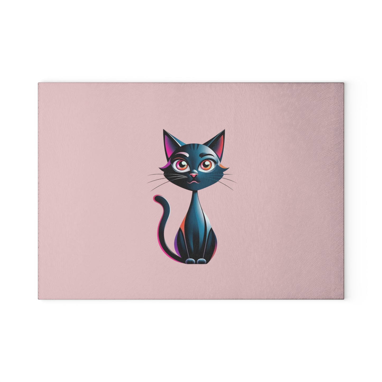 Charming Cat Glass Cutting Board - Cute Cat Kitchen Decor, Pet Lover Gift, Unique Housewarming Present, Cat Mom Essential