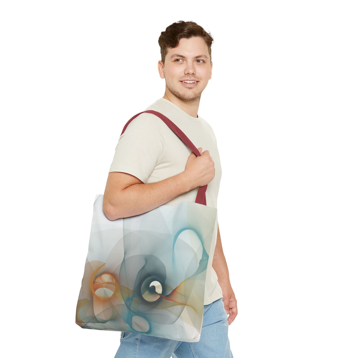 Stylish Abstract Tote Bag, Art-Inspired Bag, Perfect for Everyday Use, Trendy