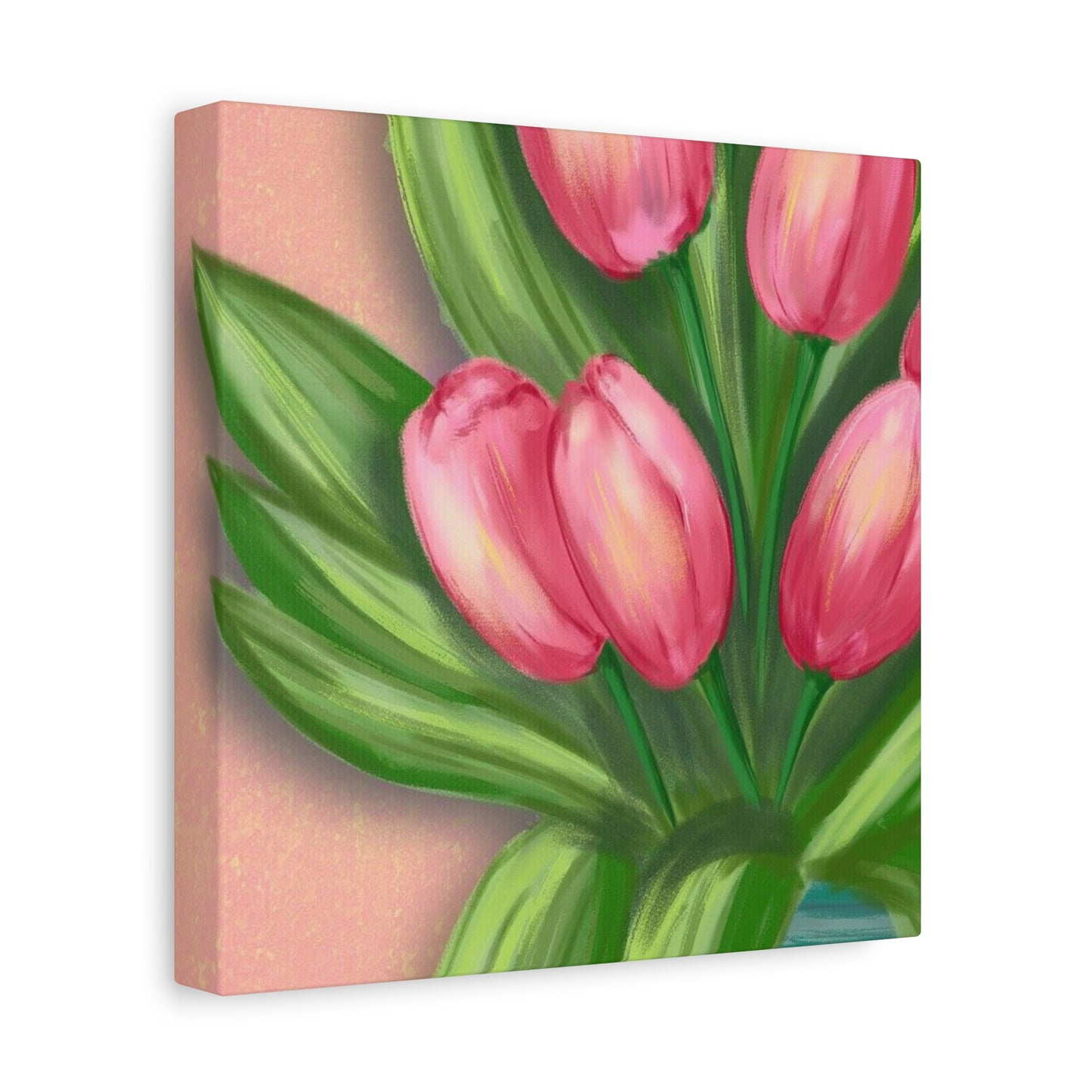 Matte Canvas, Stretched, 1.25" Tulips