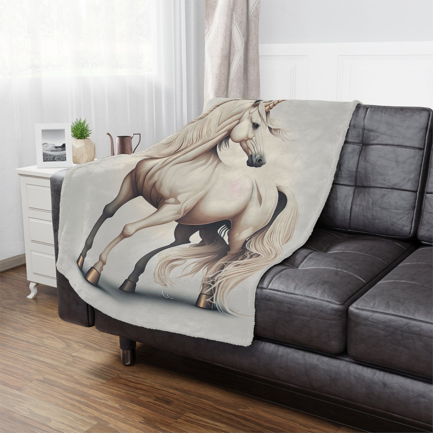 Unicorn Minky Blanket — Soft Plush Fantasy Throw for Kids & Adults