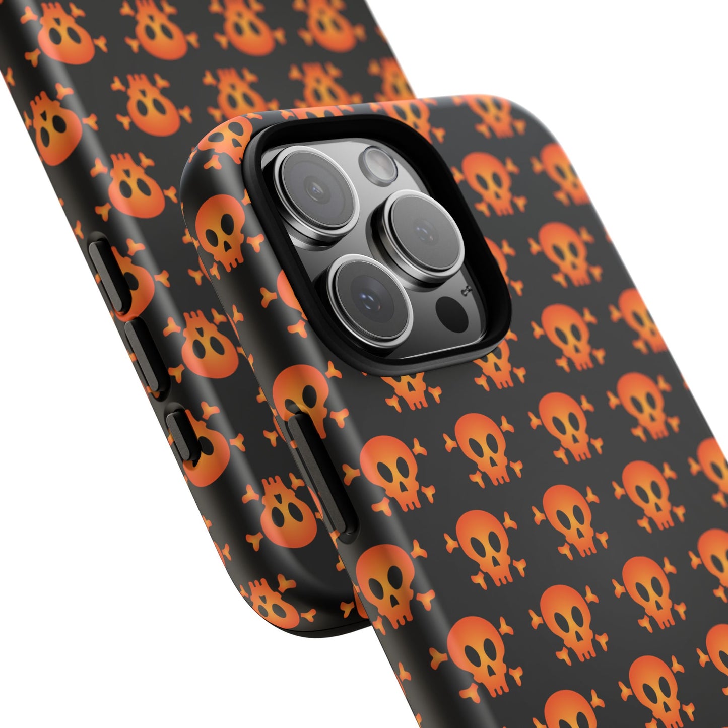 Halloween Skull Phone Case, Spooky Mobile Cover, Trick or Treat Accessory, Goth Gift, Skull Pattern Design