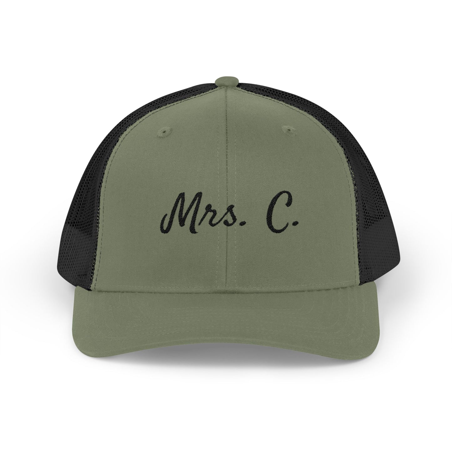 Mrs. C. Snapback Trucker Cap for Newlyweds, Wedding Gift, Bride Hat, Personalized Cap, Casual Style Accessories