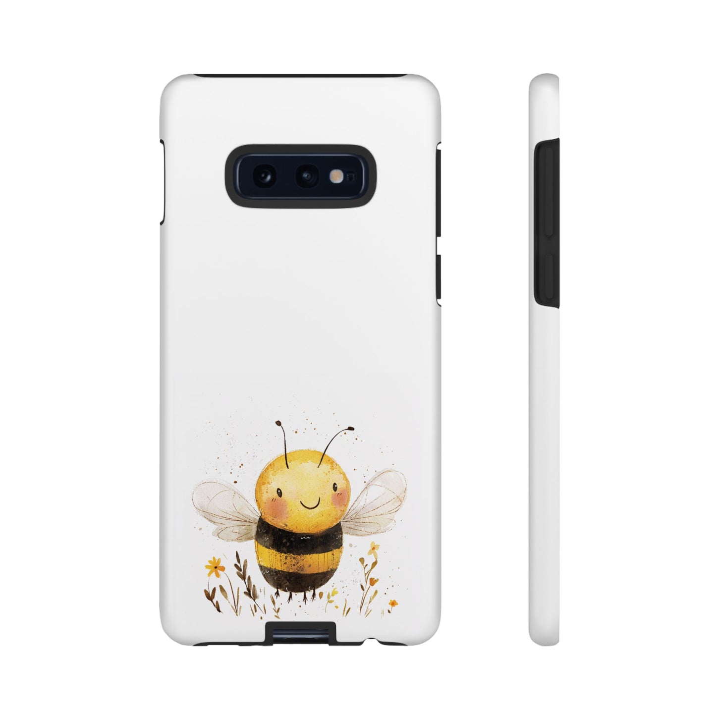 Bee Phone Case, Cute Bee Design, Tough Phone Cover, Gift for Nature Lovers, Floral Bee Mobile Case, Bee-themed Accessory