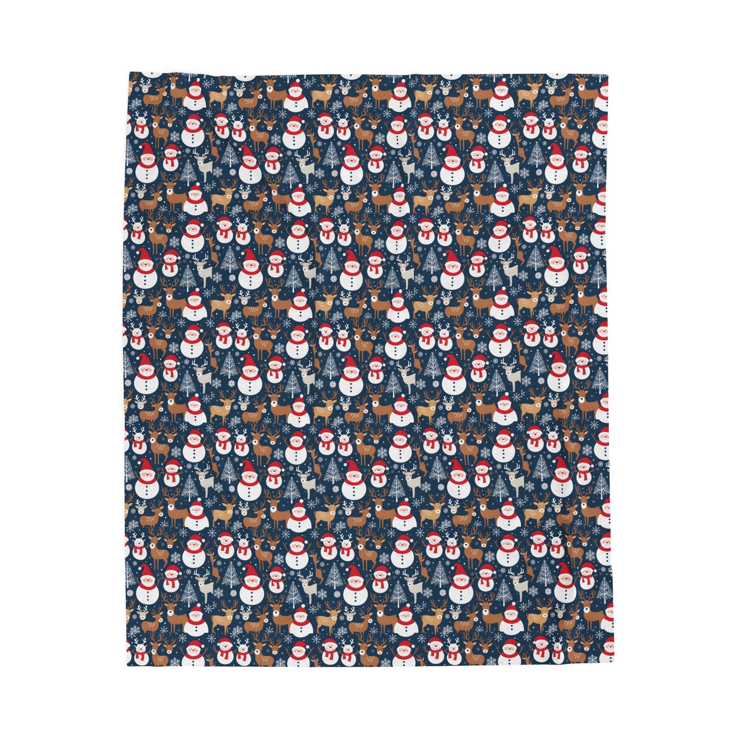 Holiday Snowman Plush Blanket — Cozy Velveteen Throw for Christmas