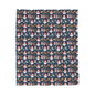 Holiday Snowman Plush Blanket — Cozy Velveteen Throw for Christmas