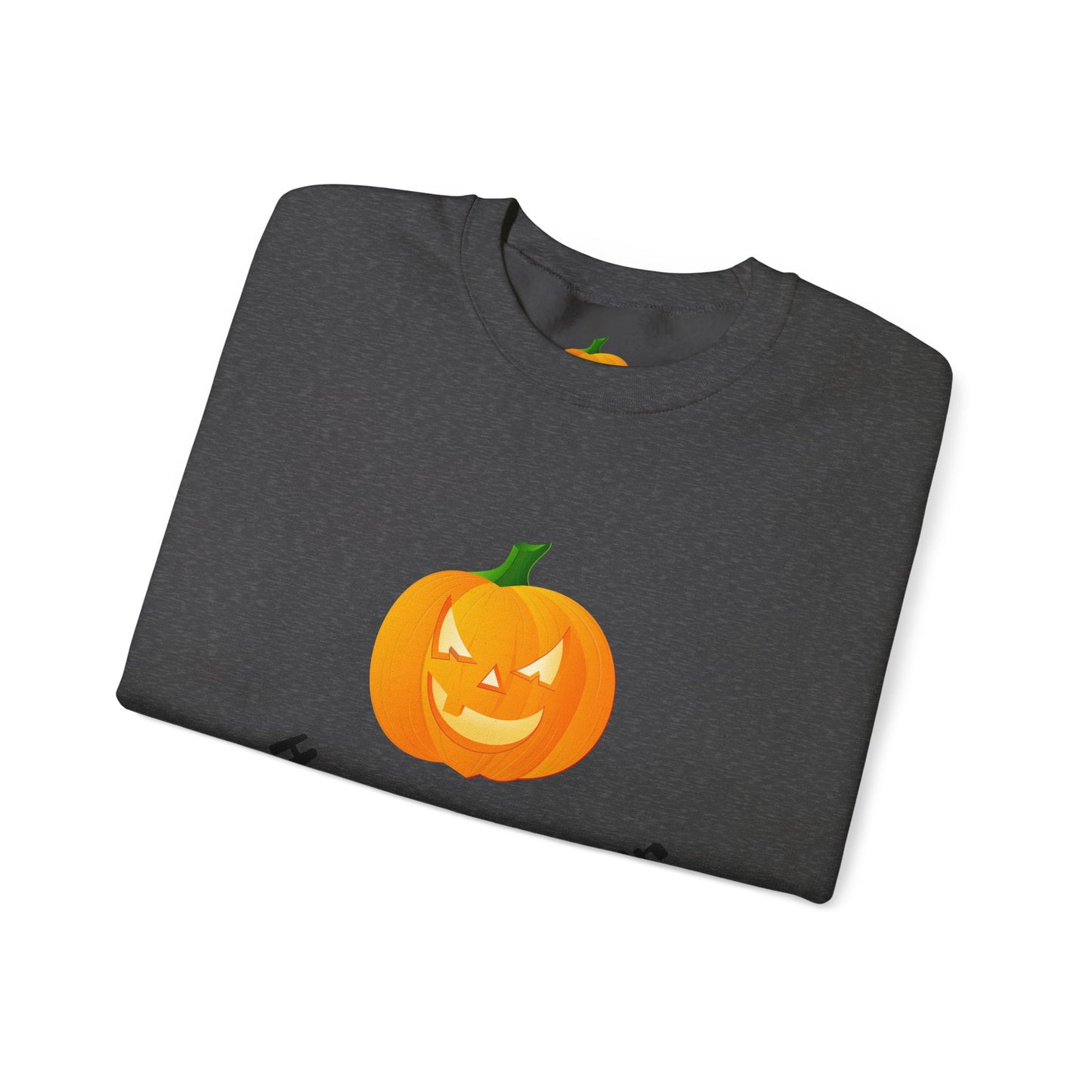 Halloween Pumpkin Sweatshirt, Cozy Fall Apparel, Unisex Crewneck for Halloween, Autumn Casual Wear, Fun Gift Idea