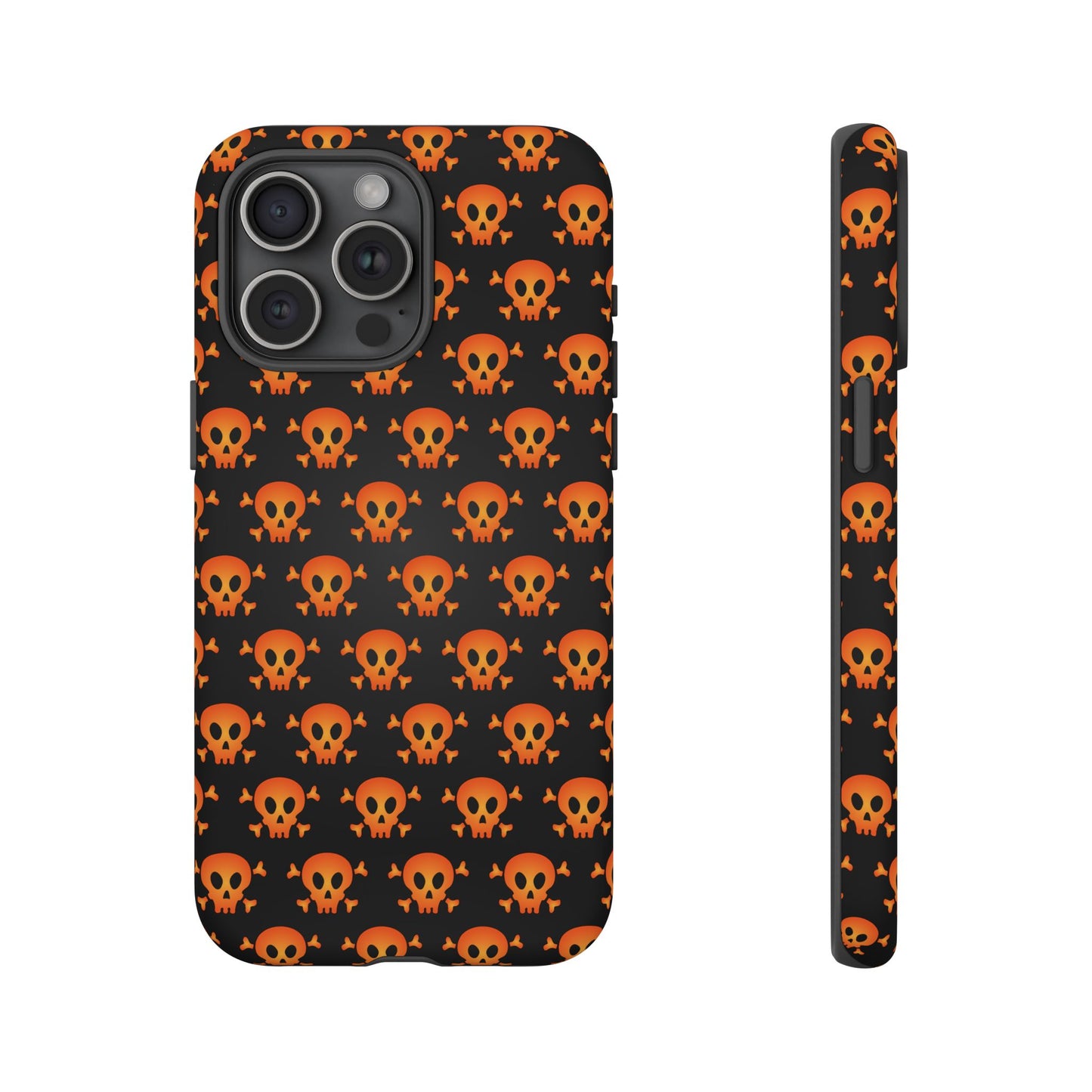 Halloween Skull Phone Case, Spooky Mobile Cover, Trick or Treat Accessory, Goth Gift, Skull Pattern Design
