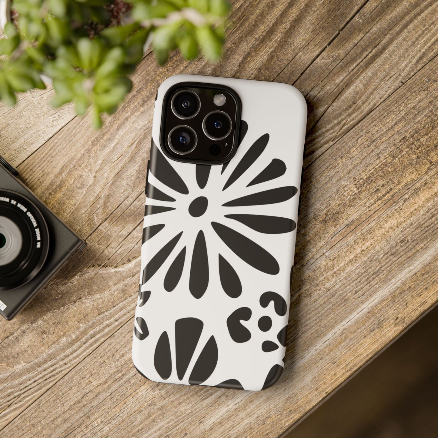 Stylish Phone Case with Floral Design, Tough Phone Cover for Her, Trendy Black and White Cell Phone Case, Unique Gift for Birthdays [...]