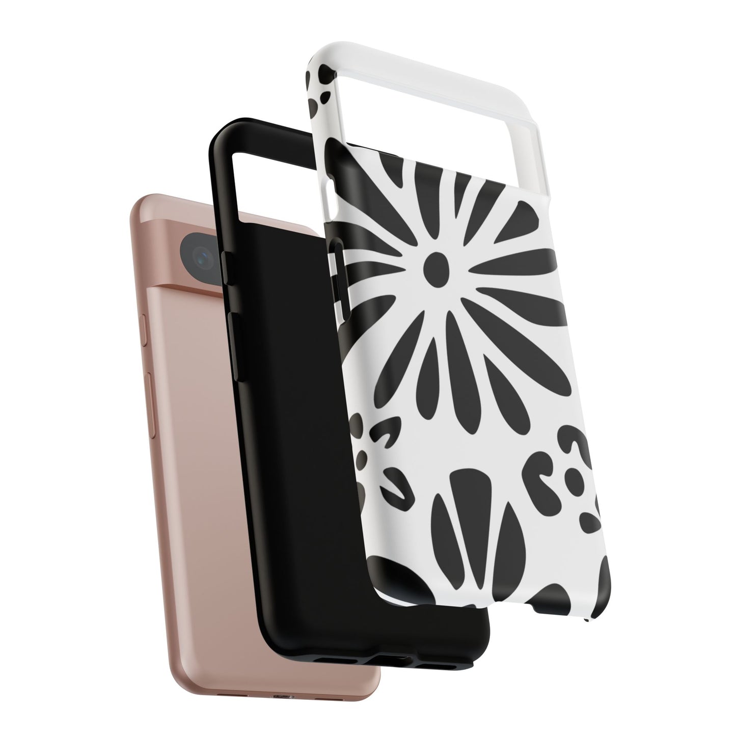 Stylish Phone Case with Floral Design, Tough Phone Cover for Her, Trendy Black and White Cell Phone Case, Unique Gift for Birthdays [...]