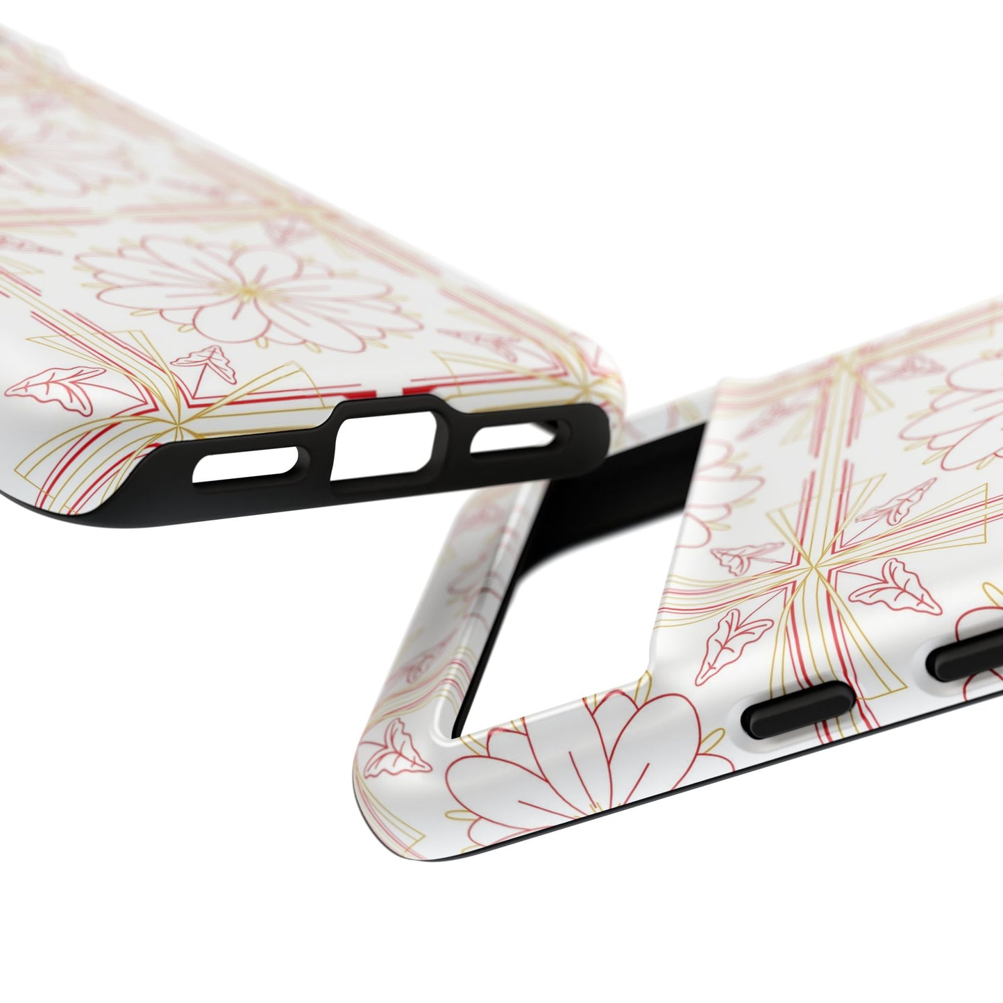 Floral Pattern Phone Case - Stylish Tough Case, Flower Design, Cute Mobile Cover, Phone Accessory, Gift for Her, Spring Style