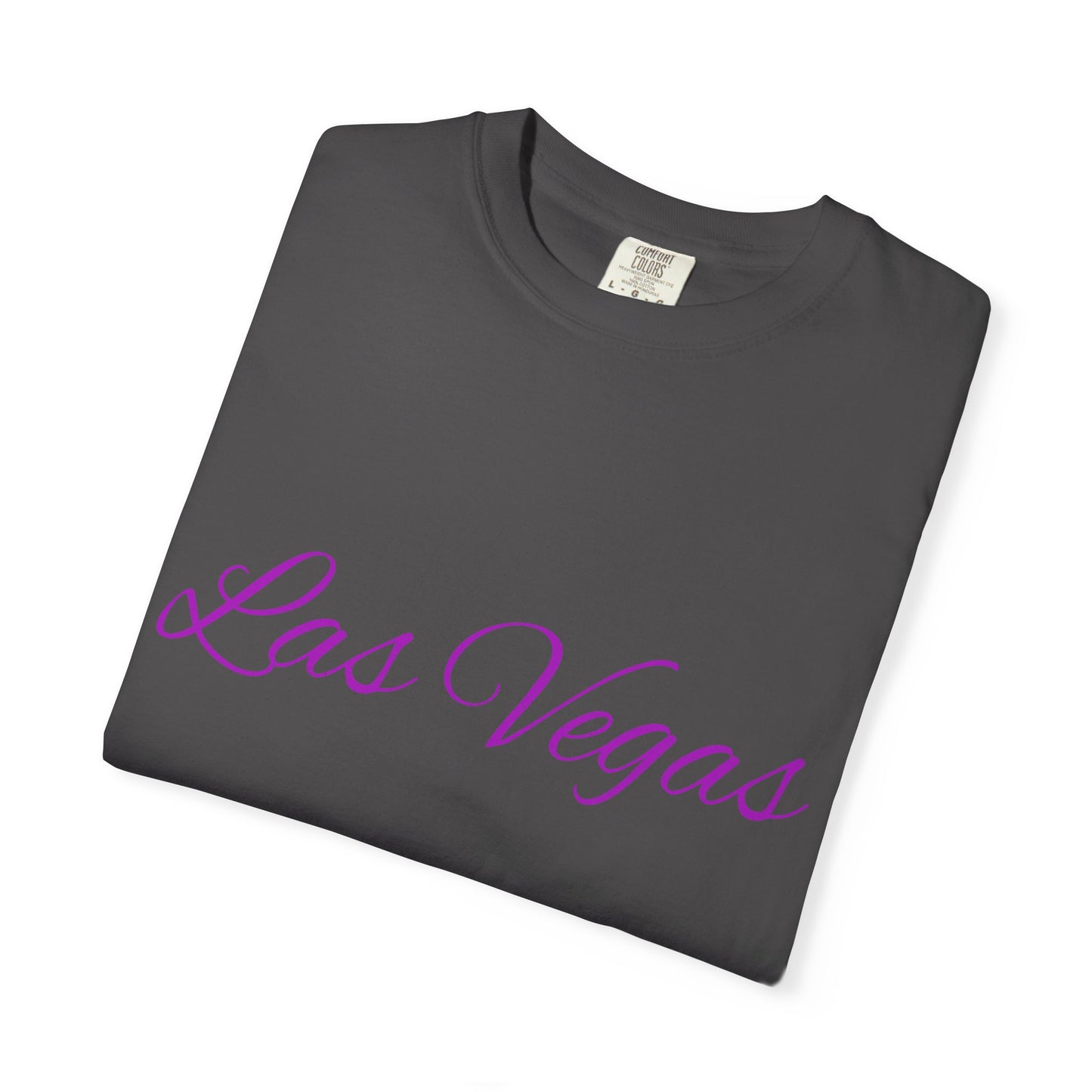 Las Vegas Floral Unisex Garment-Dyed T-Shirt | Vacation Tee, Travel Shirt, Summer Outfit, Gift for Travelers, Retro Las Vegas Design