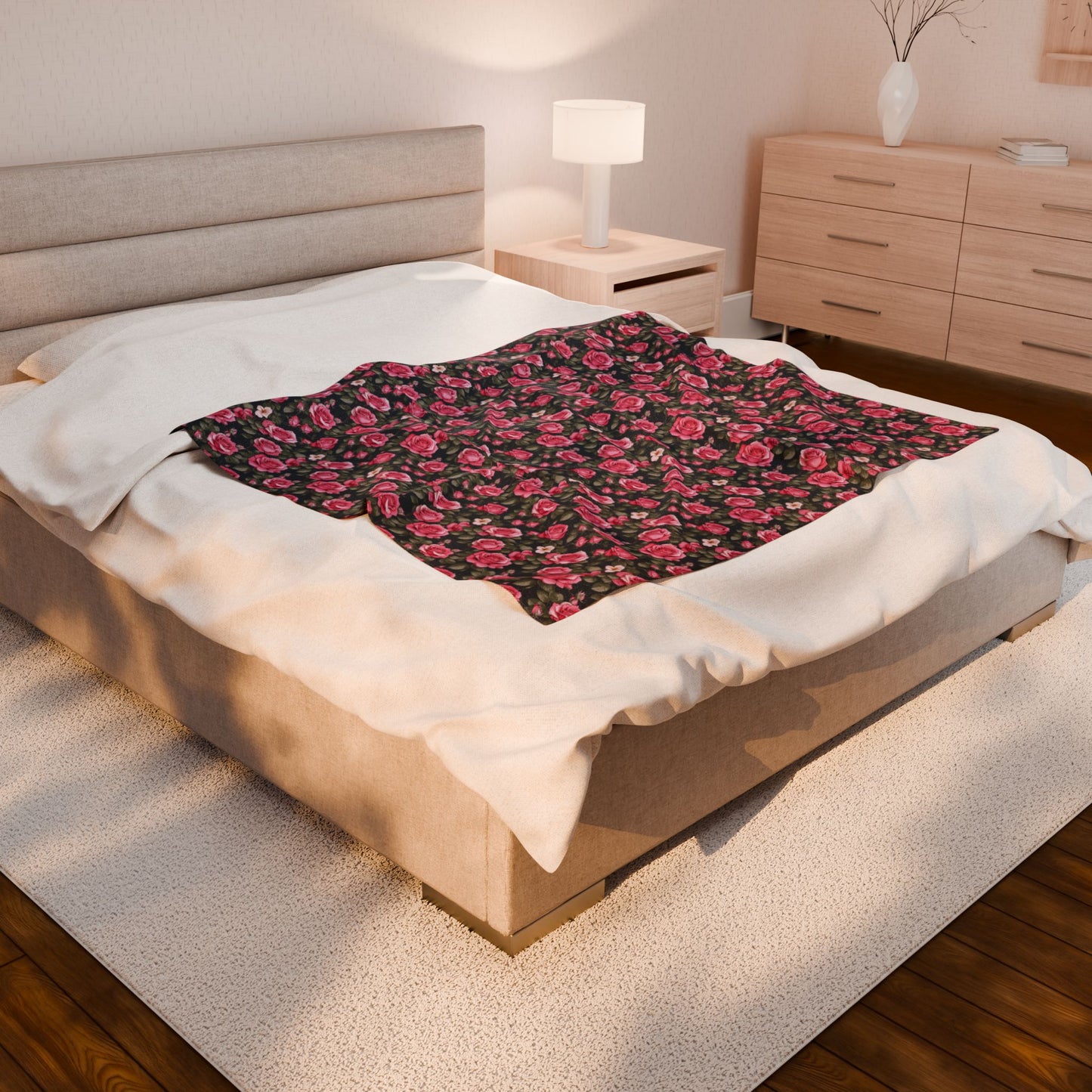 Floral Velveteen Plush Blanket, Cozy Throw for Home Decor, Perfect Gift for Mother's Day, Nursery, or Weddings, Soft Blanket for Any [...]