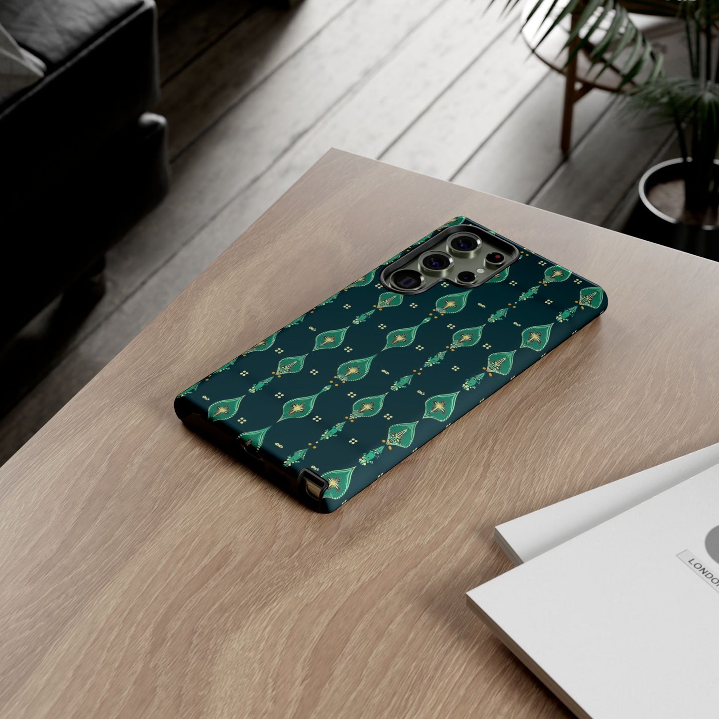 Emerald Boho Teardrop Phone Case