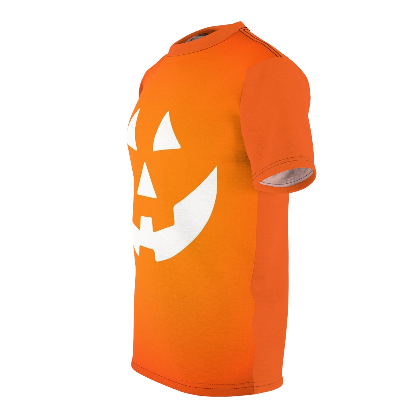 Halloween Pumpkin Face Unisex Tee, Spooky Shirt, Fall Fashion, Halloween Costume, Pumpkin Tee, Orange T-Shirt