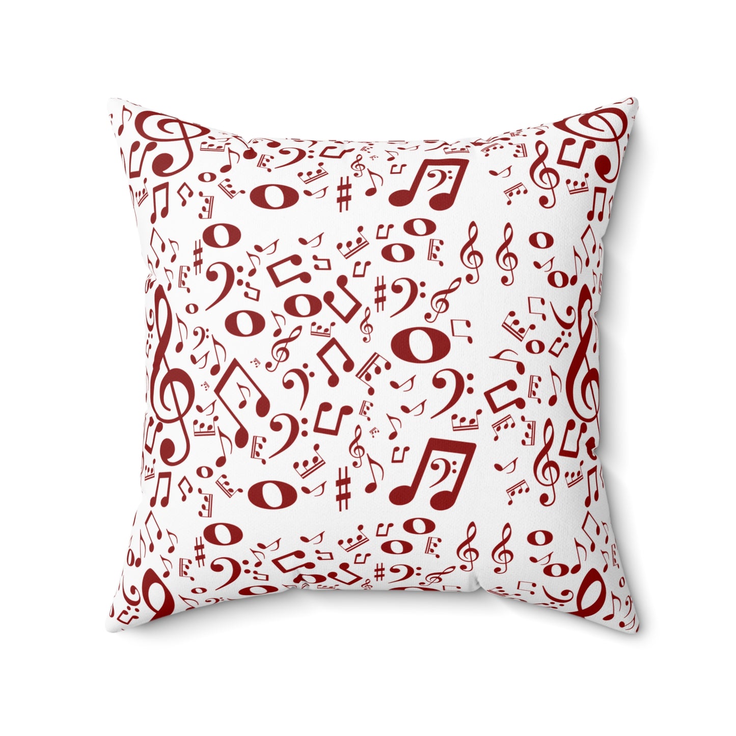 Musical Note Throw Pillow – Perfect for Music Lovers, Home Decor, Gift for Musicians, Cozy Accent, Square Plush Cushion