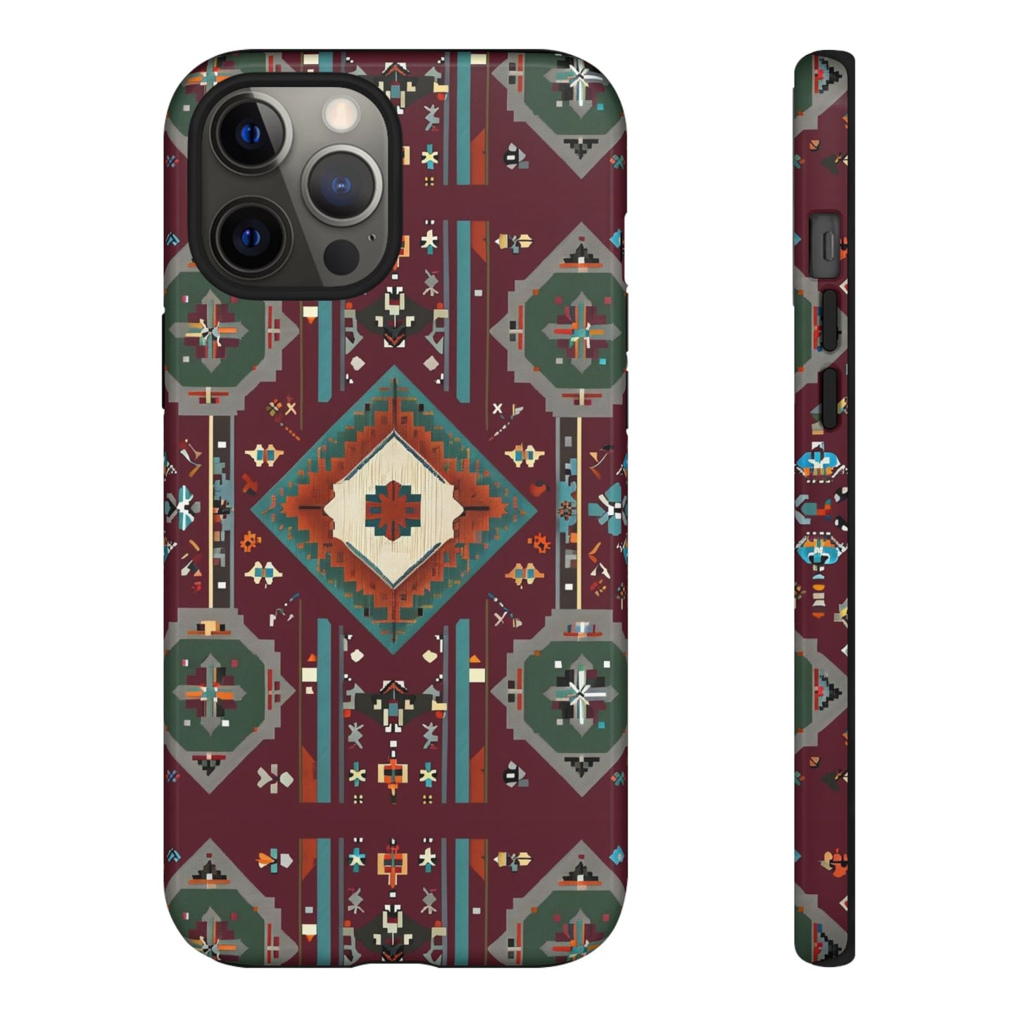 Tribal Pattern Phone Case - Boho Chic, Tough Durable Cover, Stylish Tech Accessory, Gift for Him/Her, Festival Essentials