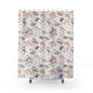 Shower Curtain — Soft Pastel Wildflower Floral Bathroom Curtain
