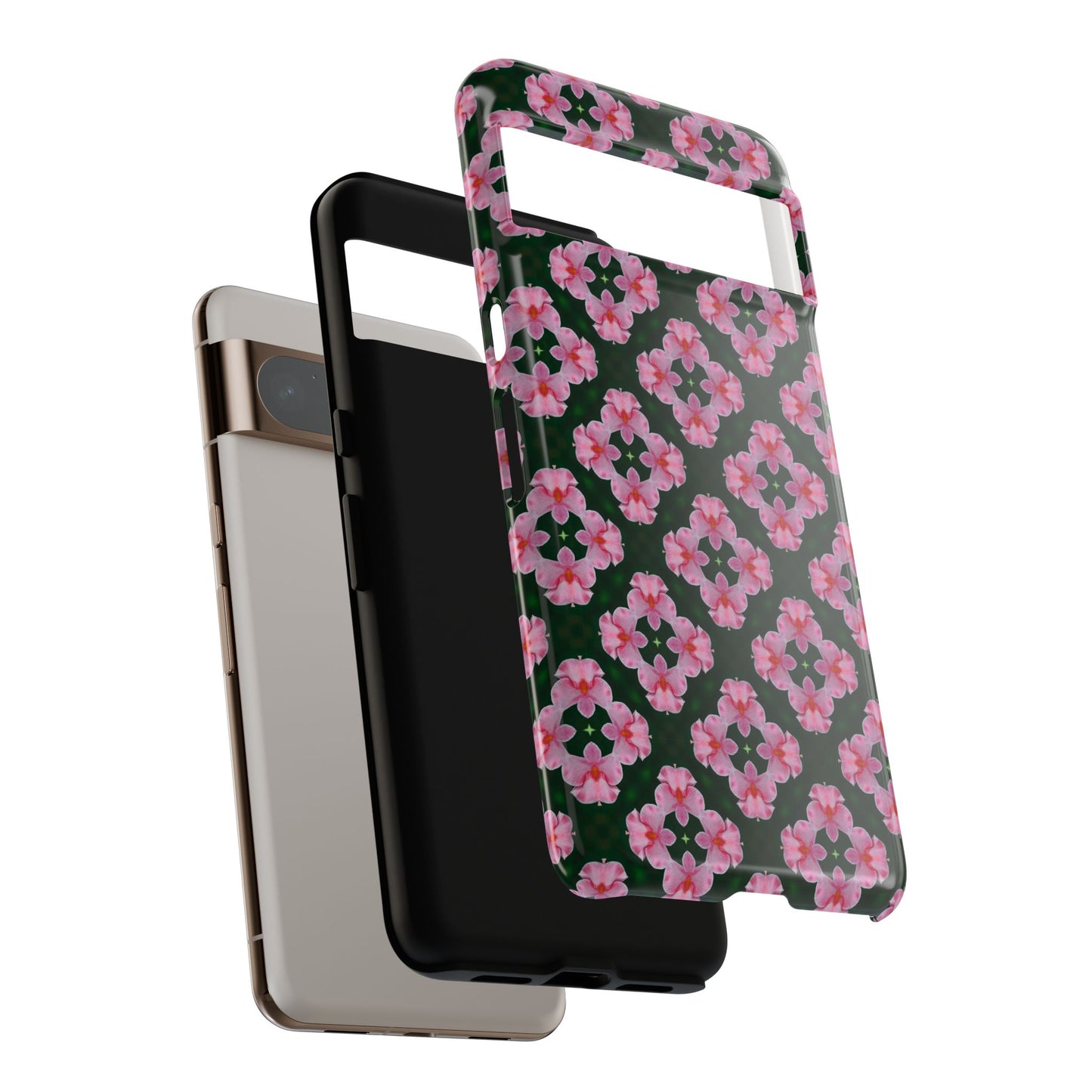 Tough Cases - Floral Phone Case, Stylish Protective Cover for Women, Gift Idea for Birthdays, Unique Floral Design, Trendy Tech Accessory