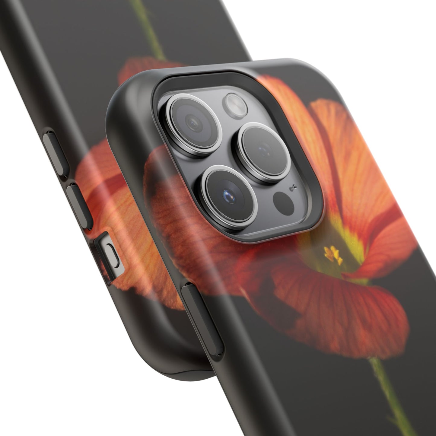 Poppy Bloom Magnetic Impact Phone Case — Slim Protective Floral Design