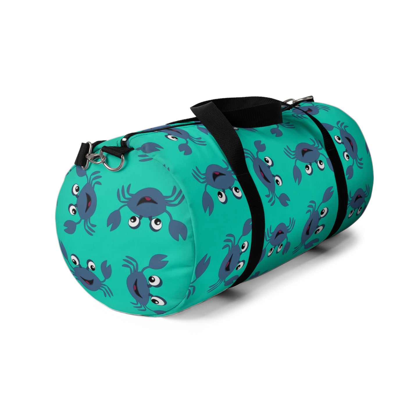Fun Crab Pattern Duffel Bag, Beach Bag, Gym Tote, Travel Luggage, Overnight Bag, Cute Coastal Design
