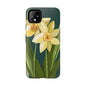 Floral Phone Case - Yellow Daffodil Design, Tough Phone Cover, Spring Decor, Floral Gift, Nature-Inspired Accessories