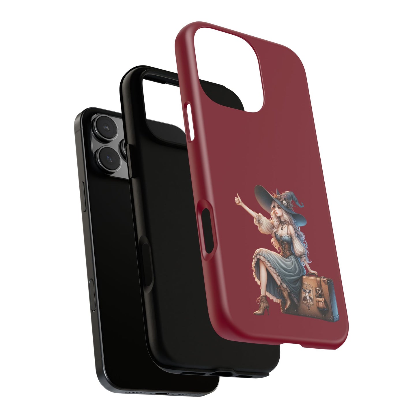Witchy Phone Case - Magical, Durable - Halloween Gift, Cosplay Accessory, Cute Witch Design