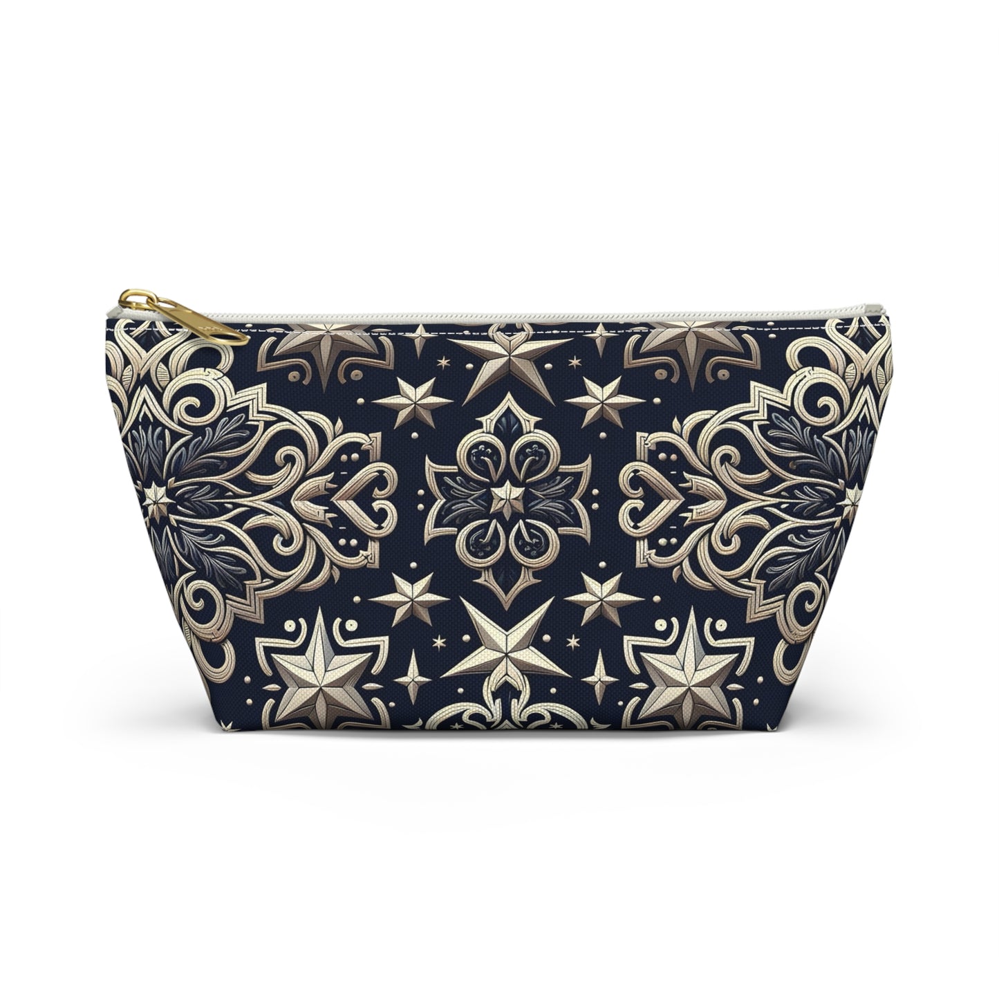 Elegant Starry Pattern Accessory Pouch | Makeup Bag, Travel Organizer, Gift for Her, Stylish Storage, Cosmetology Essentials