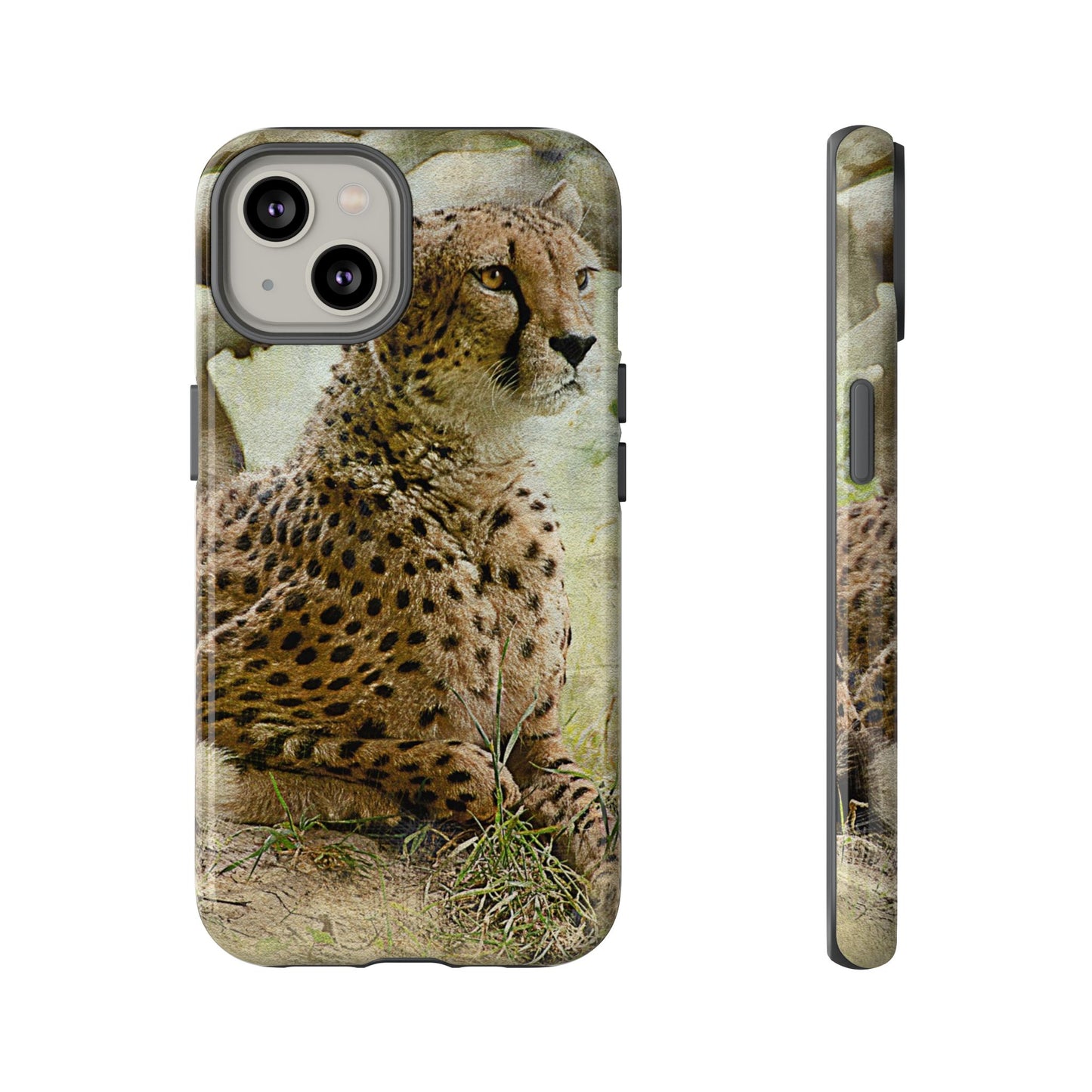 Cheetah Phone Case, Tough Cases, Animal Lover Gift, Wildlife Protection, Eco-Friendly Mobile Cover, Unique Phone Accessory