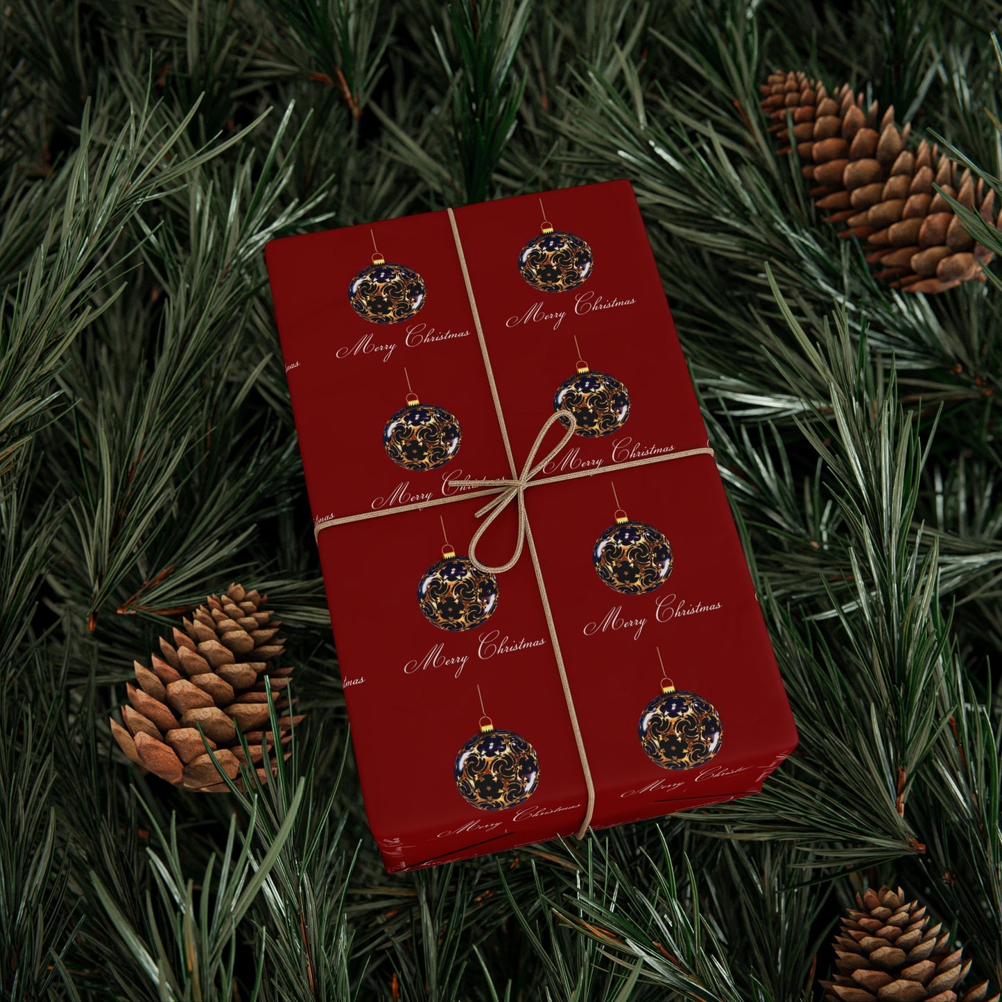 Holiday Balloon Wrapping Paper Roll — Red Festive Gift Wrap for Birthdays & Christmas