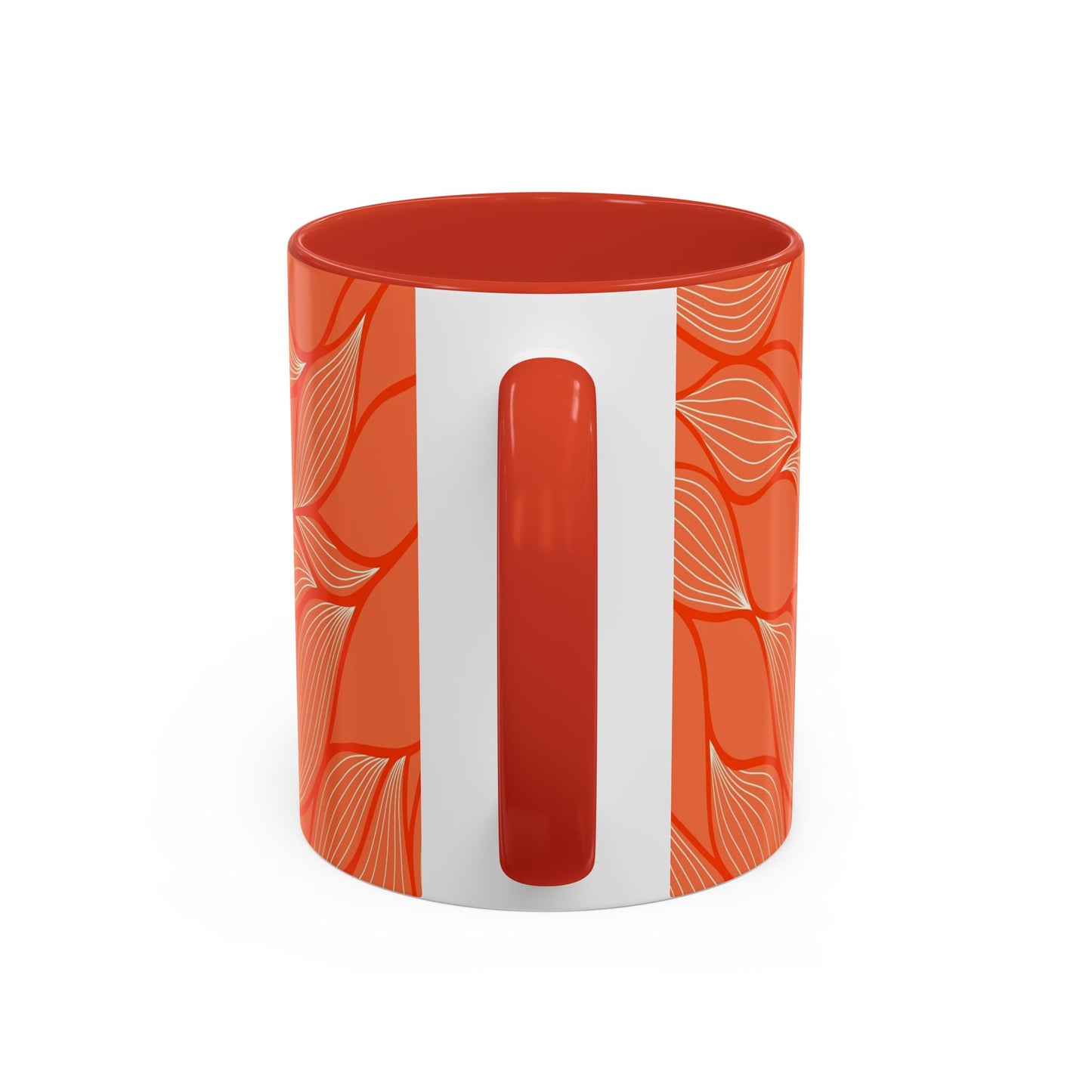 Stylish Accent Coffee Mug, Floral Pattern Drinkware, Unique Gift for Coffee Lovers, Home Decor, Kitchenware, Vibrant Design
